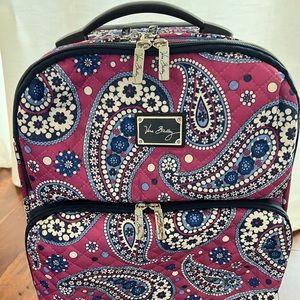 Vera Bradley carry on Boysenberry Purple Floral soft side Suitcase.